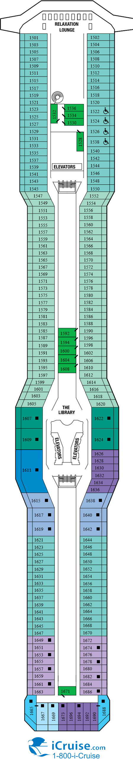 Celebrity Reflection Cabin Layout