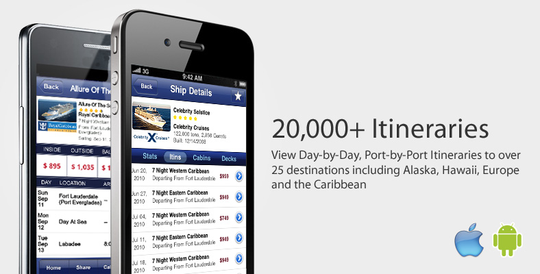 iCruise Cruise Finder™ iPhone App.